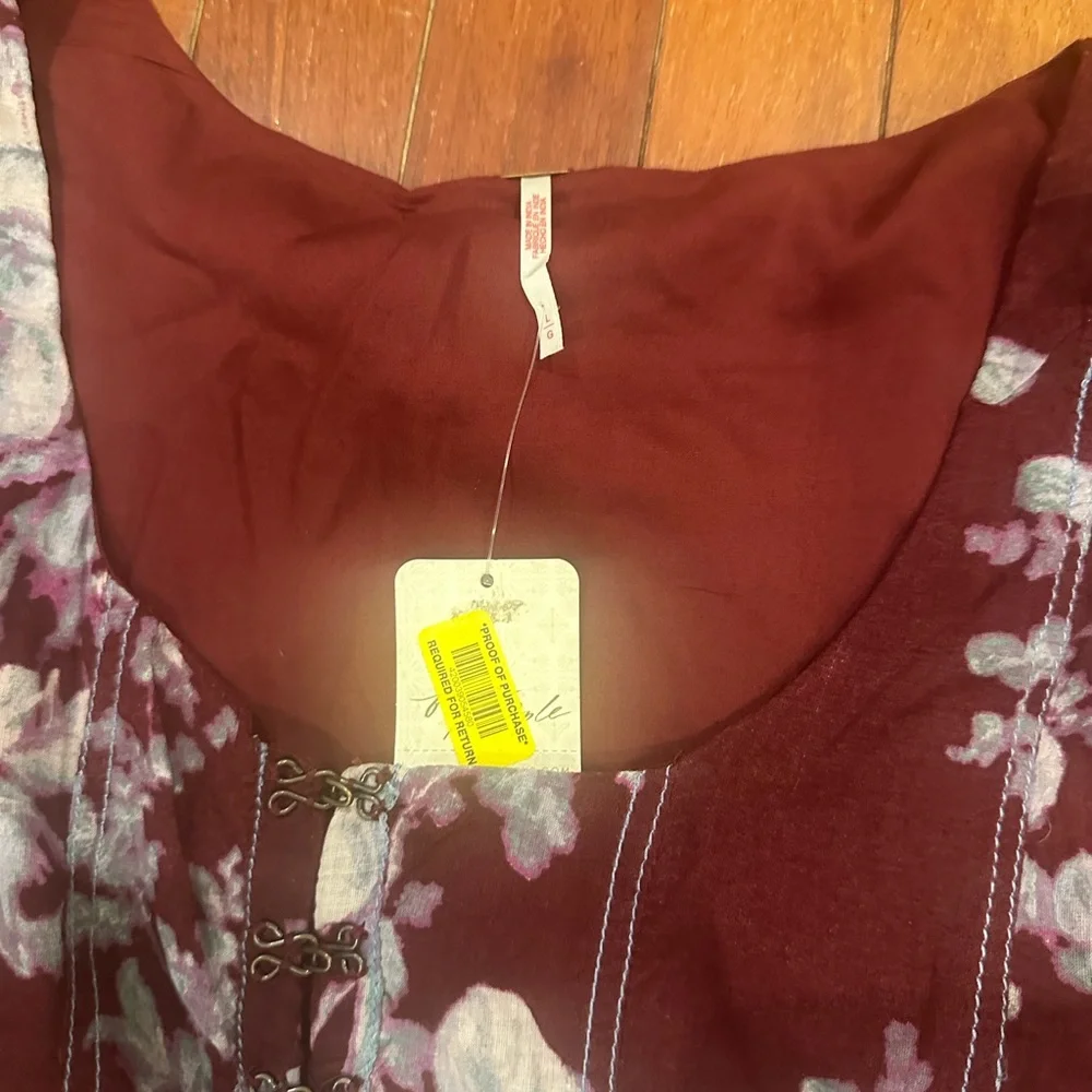 Free People Purple Floral Mini Dress - Picture 4 of 6